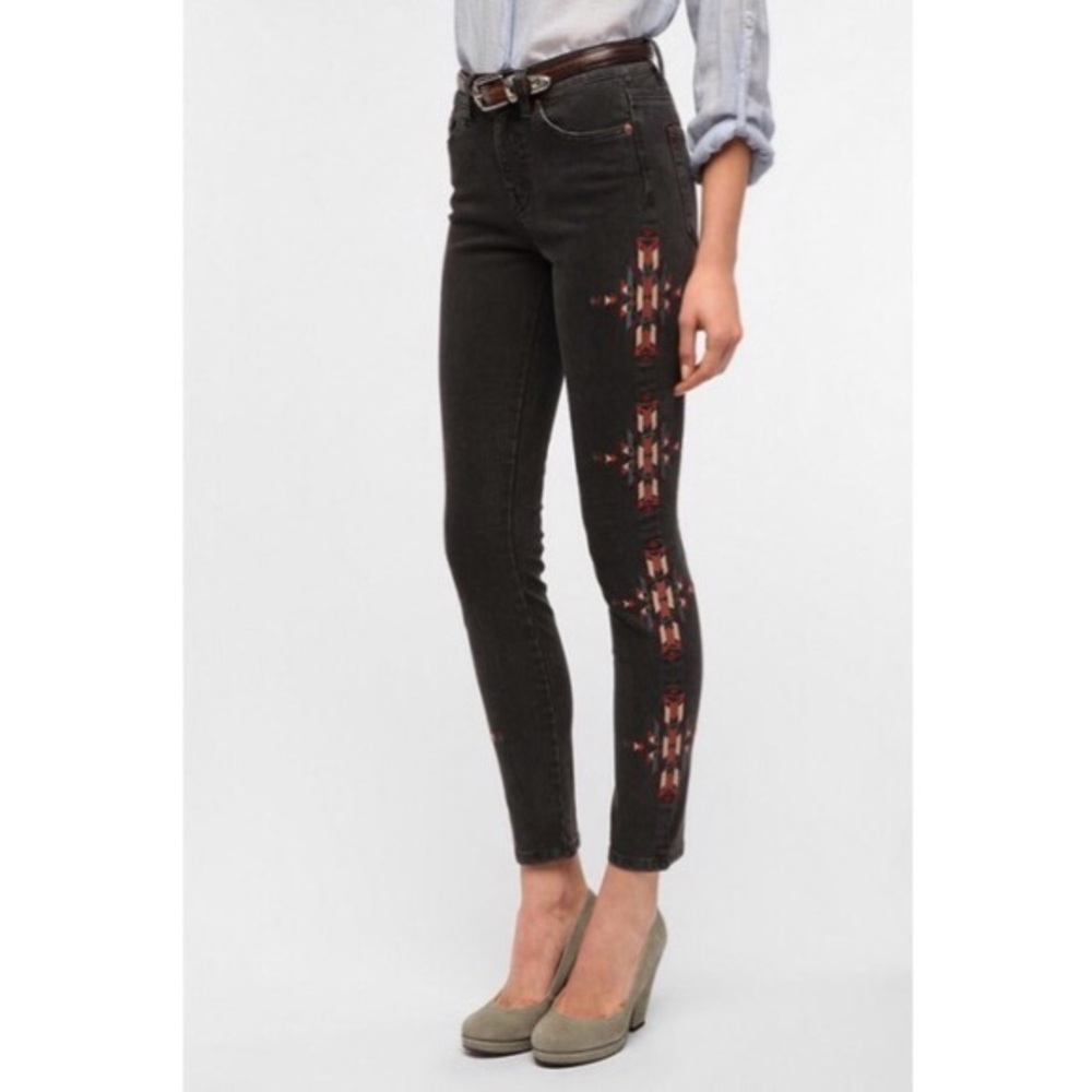 BDG Aztec Embroidered Jeans