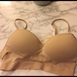 Seamless nude longline bralette