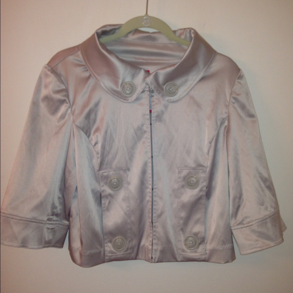 ELLE elbow length satin jacket