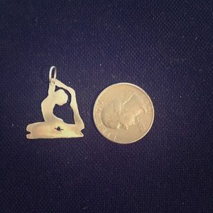 Silver Yoga Pose Pendant