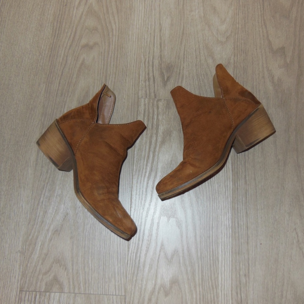 Tan booties