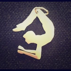 Silver Yoga Pose Pendant.