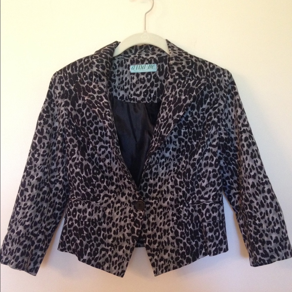 Cute animal print blazer