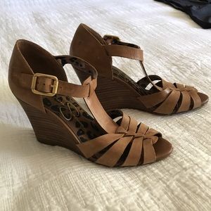 Jessica Simpson woven wedge sandals