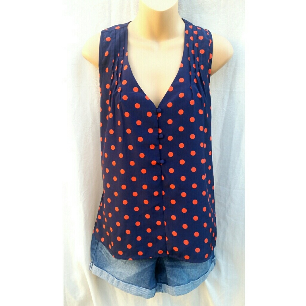 Polka dot button up