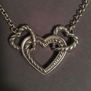 Brighton Connected By Love Silver Necklace