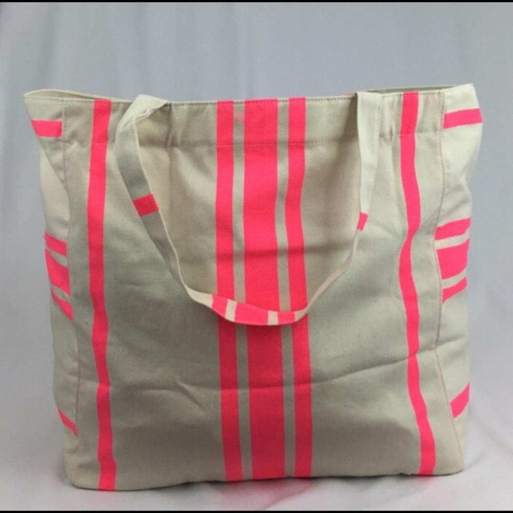 🆕😍 Victoria's secret striped canvas tote bag - Picture 5 of 6