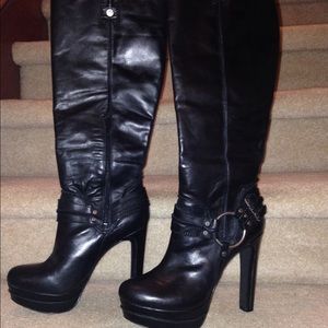 Women's black boots