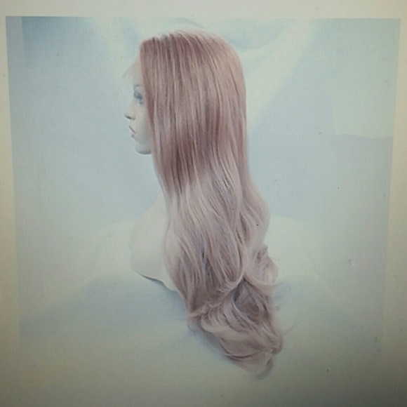 Peach Pink Lace Front Wig Half Hand Tied 22-26 inc