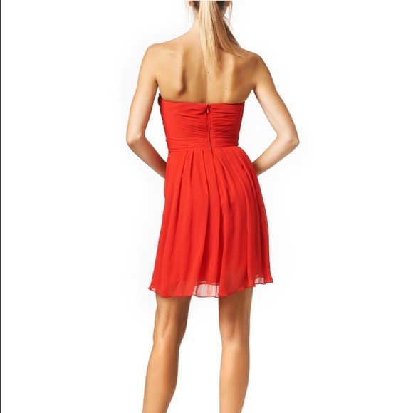 NWOT Strapless Red Cocktail Dress - Picture 3 of 4