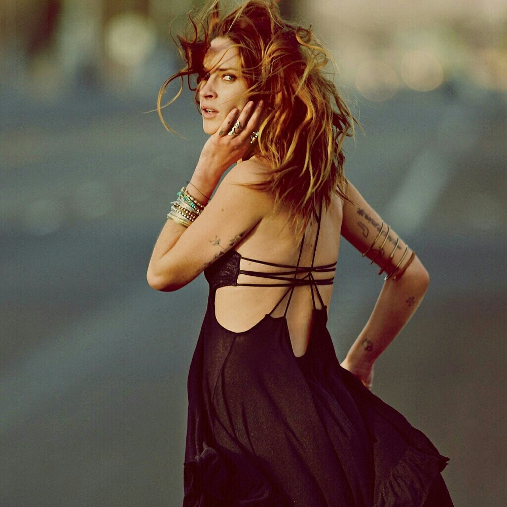 Free people Lace bandeau black small
