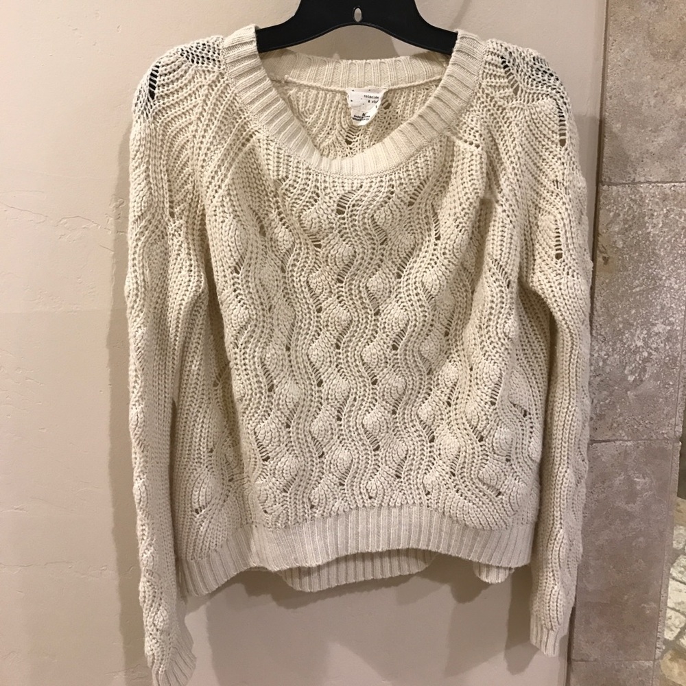 Cream Crotchet Sweater