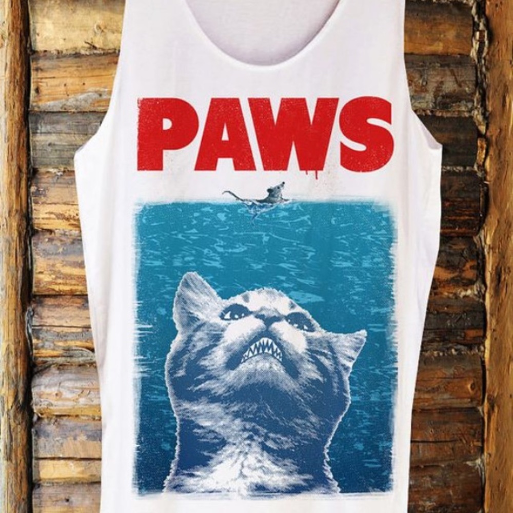 Paws kitten tank top