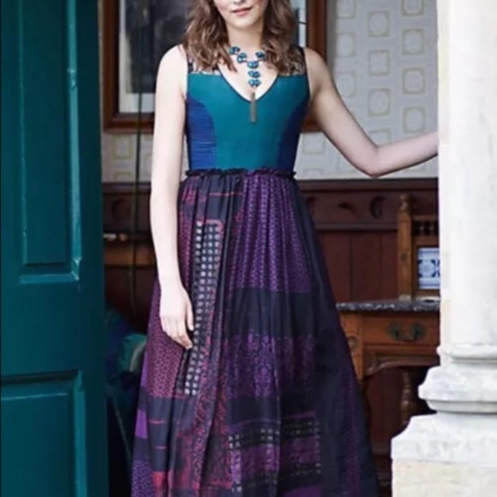 Montage Midi Dress by Niki Mahajan - Anthropologie