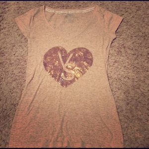 VS gold sequin T shirt