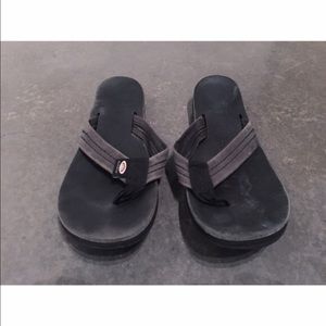 All Black Rainbow Sandals