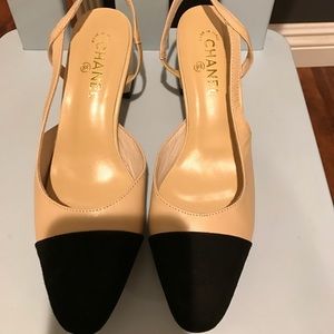 New Two tone Coco Chanel-like slingbacks
