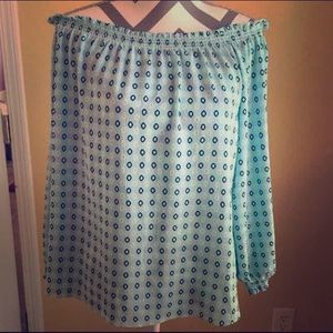 Off the shoulder banana republic blouse