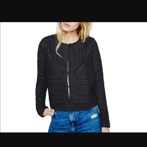 New with tags Maje crochet black jacket size 36