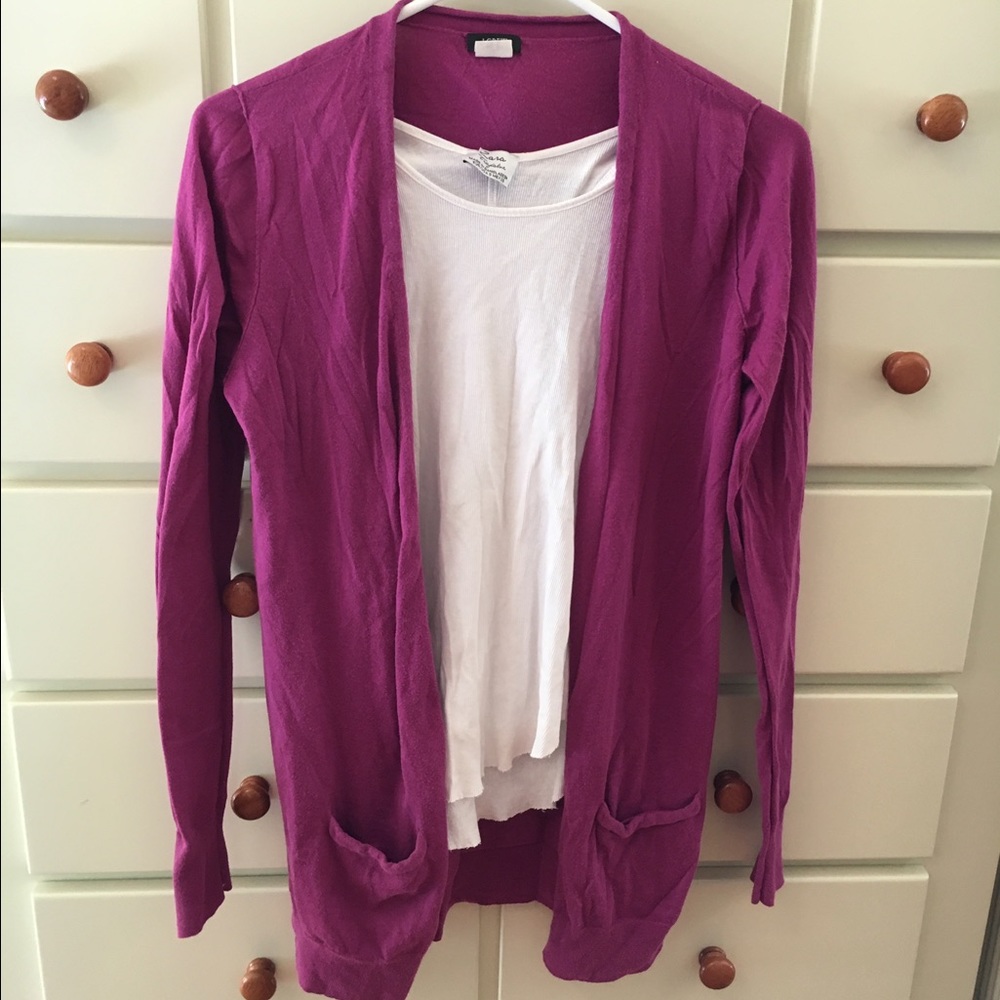 Spring Magenta J Crew Cardigan 🌷🌸♥️