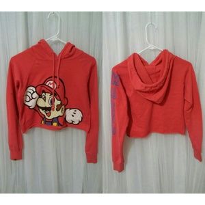 Crop Top Mario Hoodie