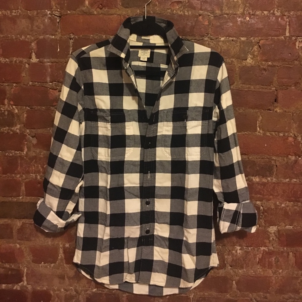 J.Crew Men's XS Buffalo Plaid Button-down