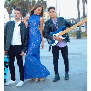 royal blue prom dress