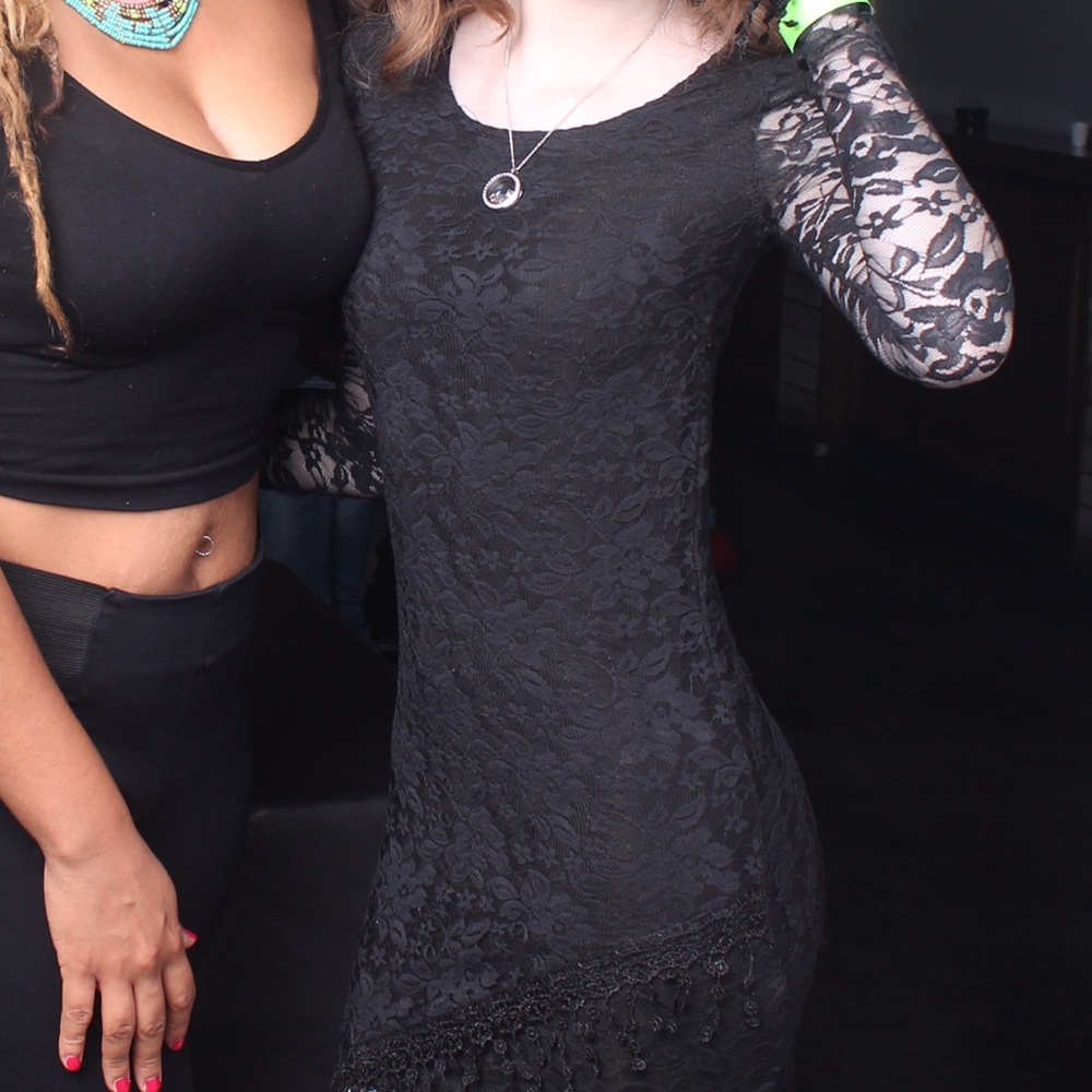 Lace Black Dress