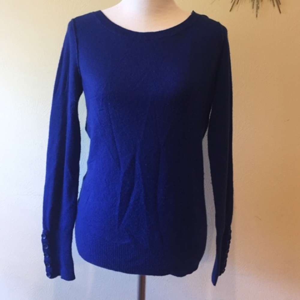 Cobalt blue cashmere sweater