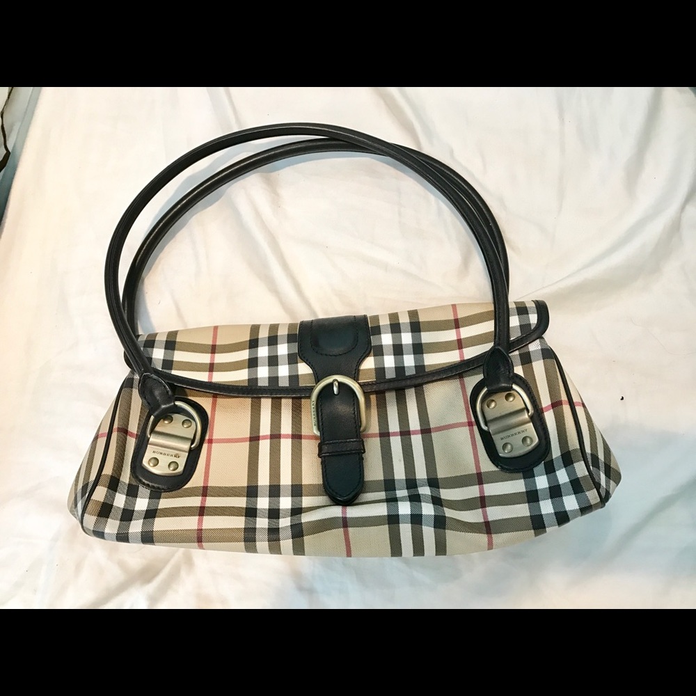 AUTHENTIC BURBERRY NOVA CHECK EDEN SATCHEL HANDBAG