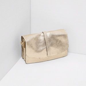 ZARA REAL LEATHER Crossbody/clutch