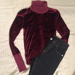 Theodore Beverly Hills Velvet Turtleneck