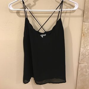 black flowy tank