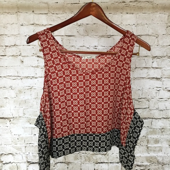 Papaya Tops - Papaya Geometric Print Tank Size M