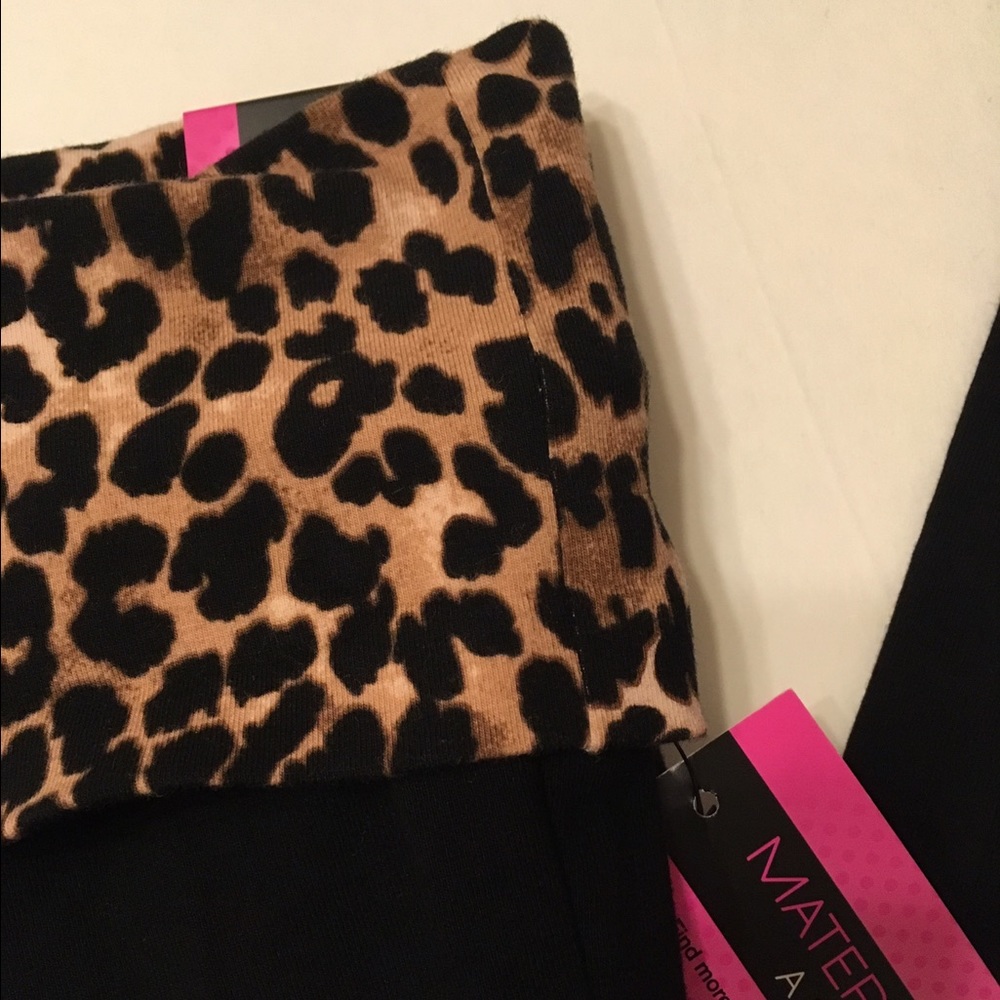 Leopard-Print Yoga/ Workout/ Lounge Pants - Picture 4 of 4