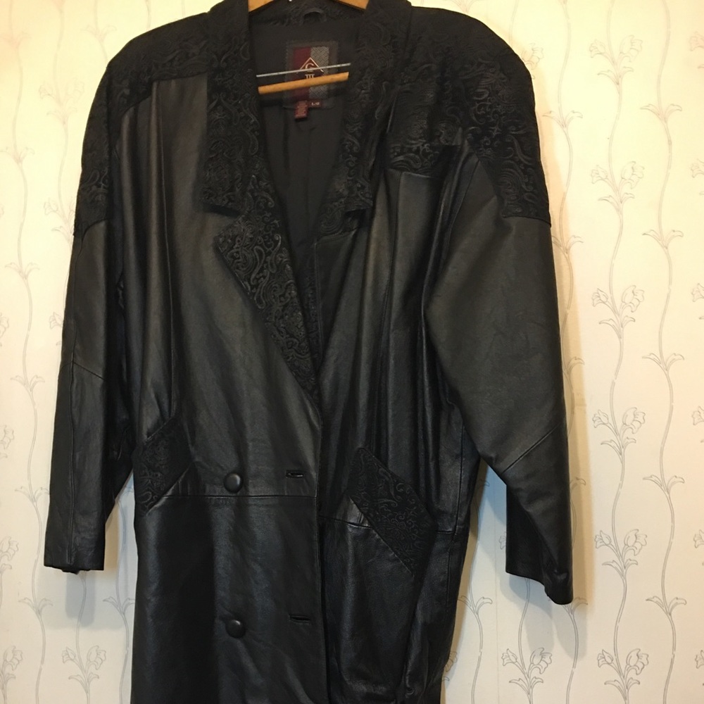 Women's G III Leather Winter Coat - Black - Large