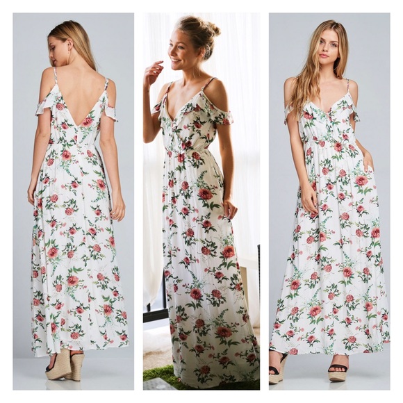 ✨HP✨ New Arrival- Floral Print Maxi Dress - Picture 2 of 4