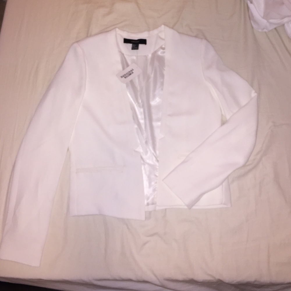 White coat blazer