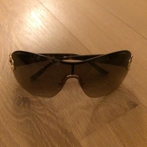 Gucci Gold Havana Horsebit Sunglasses
