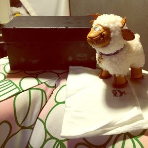 Brand new MCM little sheep bag charm LIMITED