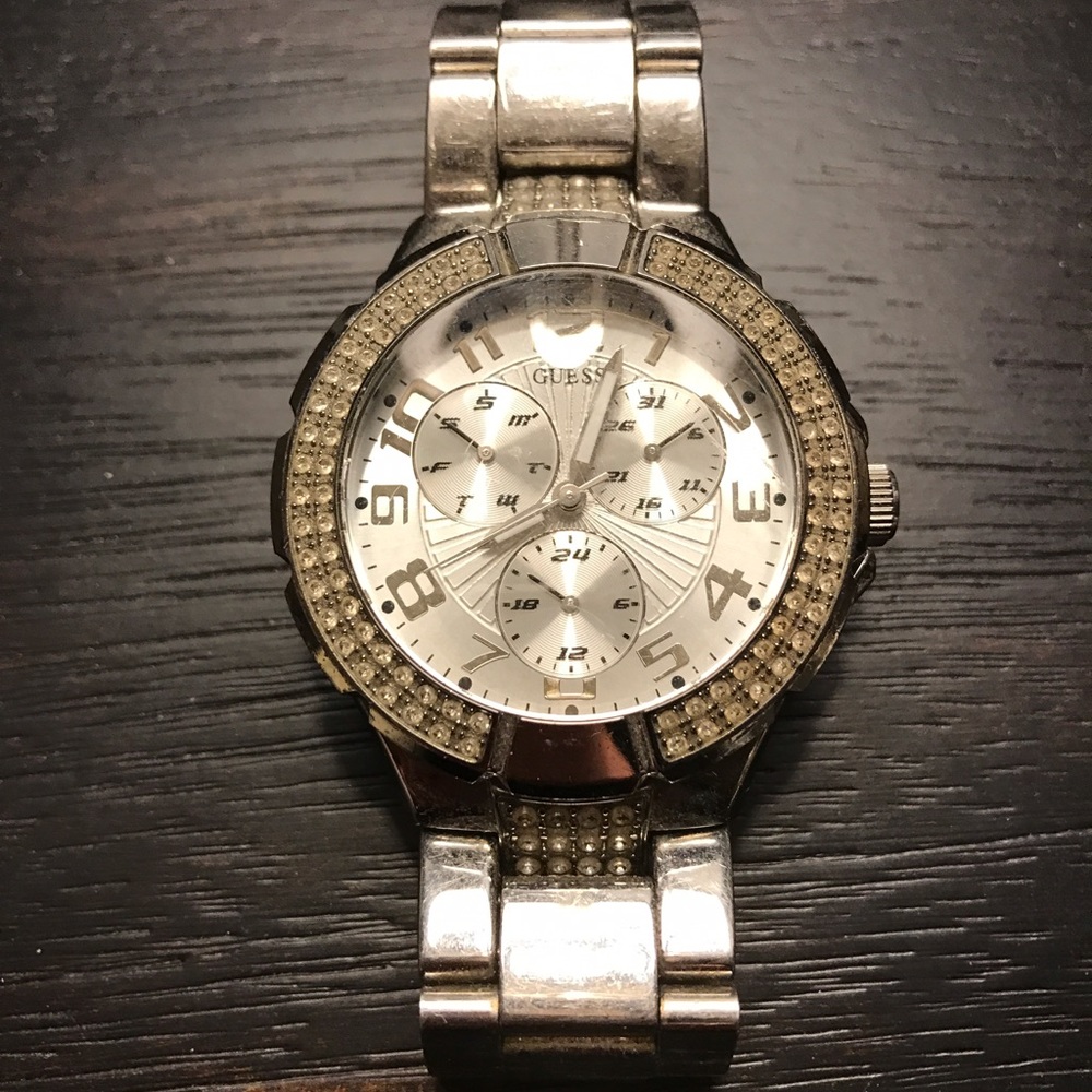 Silver Guess watch