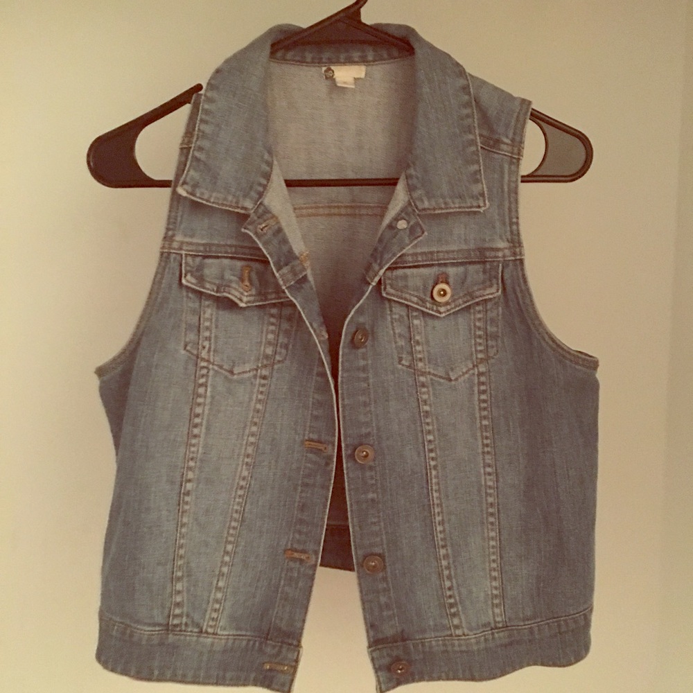 BP sleeveless denim vest