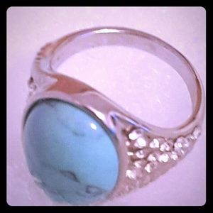 Topaz sterling silver ring