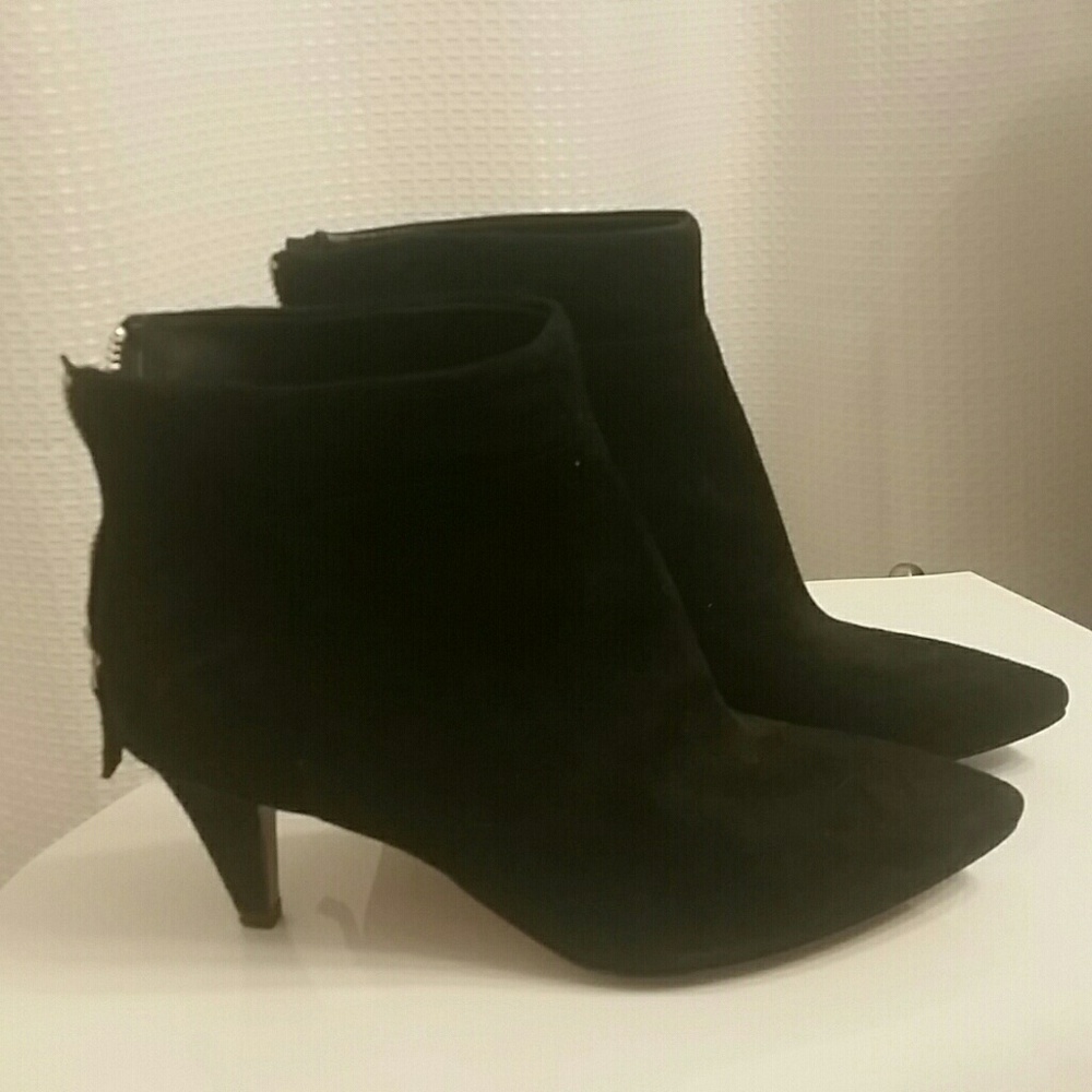 Black Suede Booties