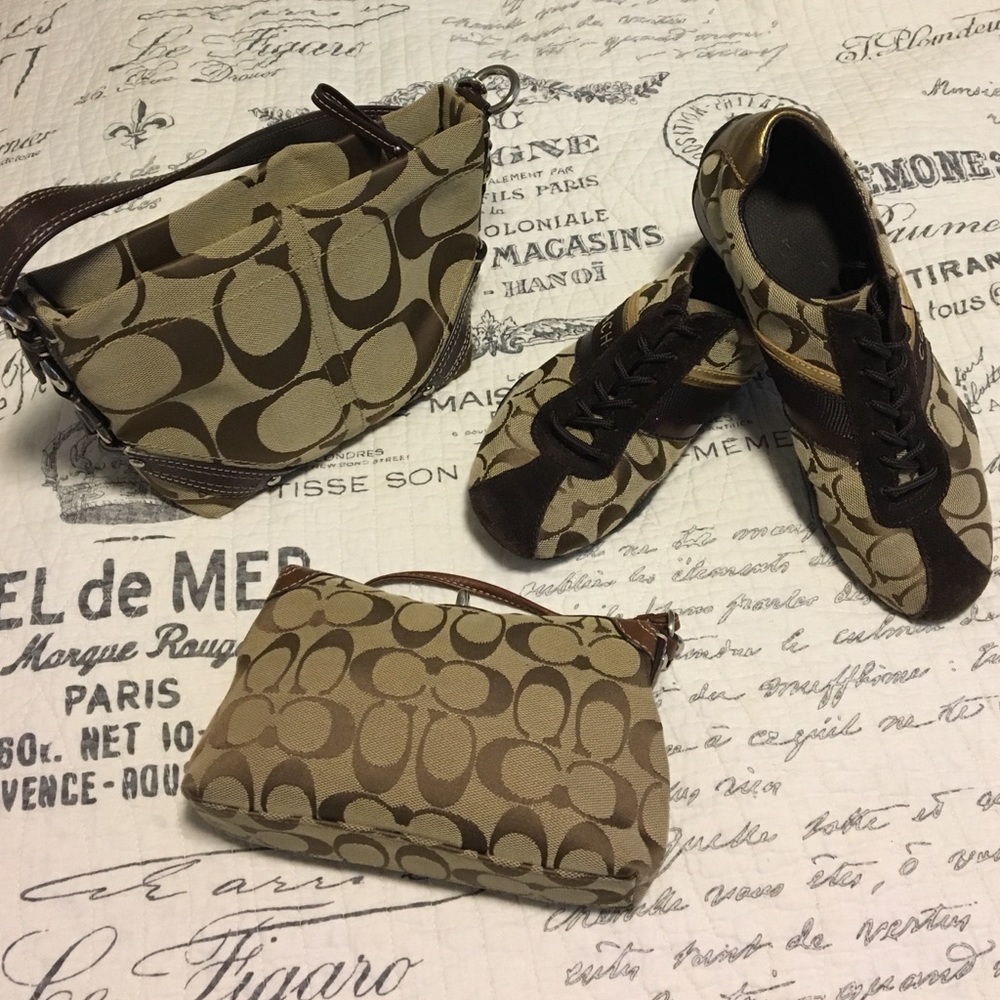 Coach Sneakers + Bag Bundle