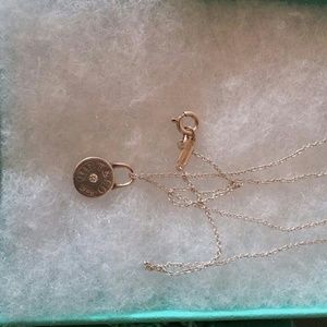 Tiffany & Co. Lock pendant with a diamond