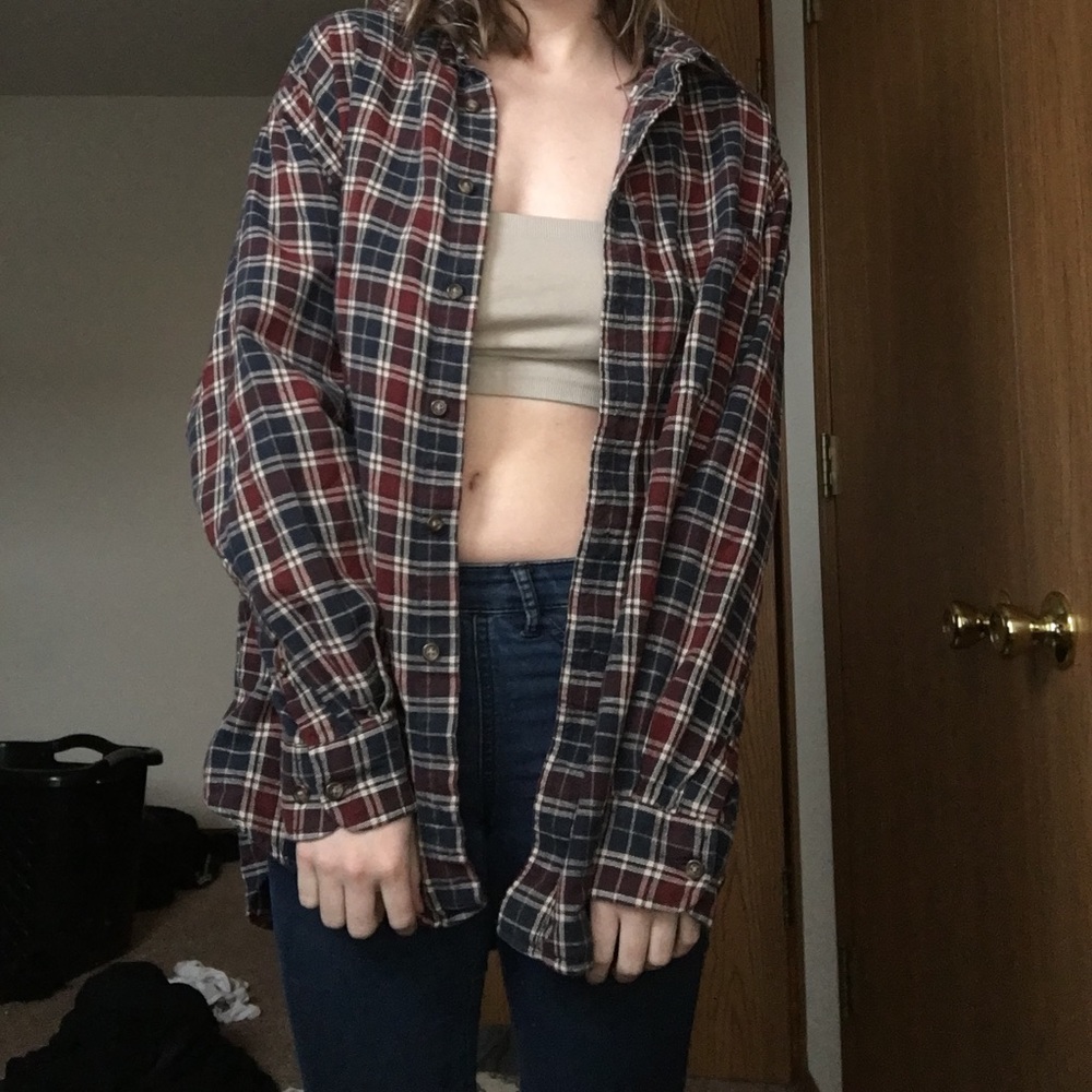 Button-front Flannel