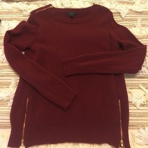 J. Crew sweater with zipper detail