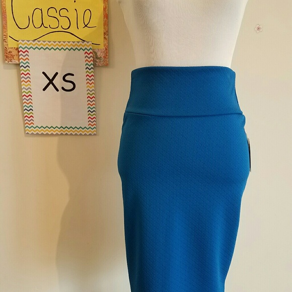 Lularoe Cassie skirt XS blue - Picture 1 of 1