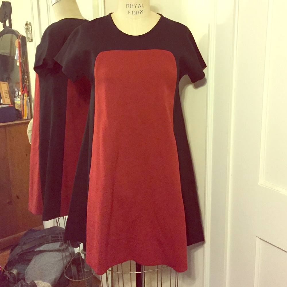 NWT- Kate Spade A-line color blocked dress